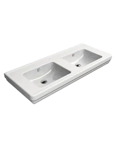 GSI Classic 125 x 54 Double Washbasin-0 Taphole