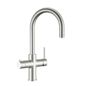 Wash Water 4in1 Round Neck Kitchen Tap - Brushed Nickel - 4.0ltr Boiling Tank