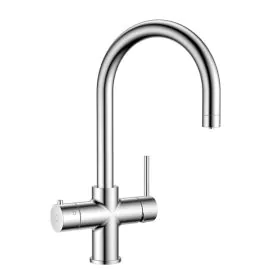 Wash Water 4in1 Round Neck Kitchen Tap - Chrome - 4.0ltr Boiling Tank
