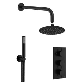 Crosswater MPRO 2 Outlet 3 Handle Shower Bundle -  Matt Black