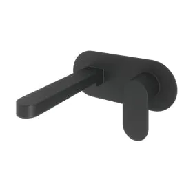 Abacus Ki Wall Mounted Basin Mixer Black