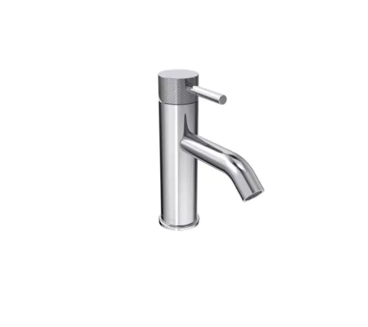 Saneux COS basin mixer with knurled handle – Chrome