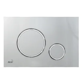 Alca thin flush plate (round) - matt/polished chrome