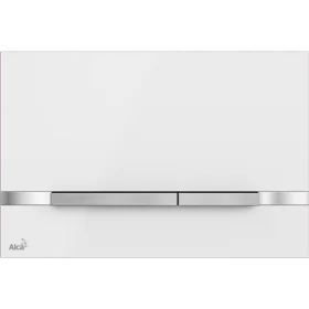 Alca Stripe flat flush plate - white