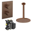 Crosswater Crossbox Shower Set 1 Fixed shower Head 300mm Brushed Bronze