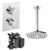Crosswater Crossbox Shower Set 1 Fixed shower Head 200mm Chrome