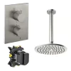 Crosswater Crossbox Shower Set 1 Fixed shower Head 200mm Brushed Nickel