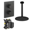 Crosswater Crossbox Shower Set 1 Fixed shower Head 300mm Matt Black