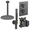 Crosswater Crossbox Shower Set 3 with Fixed Head 200mm & Handset Slate