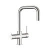 Wash Water 4in1 Square Neck Kitchen Tap - Brushed Nickel - 5.0ltr Boiling Tank