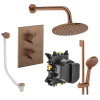 Crosswater Crossbox Shower Set 10 Brushed Bronze 200mm