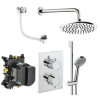 Crosswater Crossbox Shower Set 10 Chrome 200mm