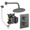 Crosswater Crossbox Shower Set 7 Slate 200mm