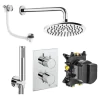 Crosswater Crossbox Shower Set 9 Chrome 200mm