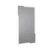Just Taps Glance Rectangular LED Illuminated Bathroom Mirror 800mm H x 450mm W - Chrome