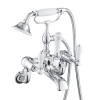 Just Taps Grosvenor Lever Chrome Wall Mounted Bath Shower Mixer