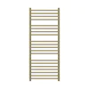 Nova 304 Stainless Steel Heated Towel Rail 1200 x 500mm Brushed Brass