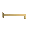 Abacus Emotion Square Fixed Wall Arm 370mm Brushed Brass Effect