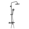 Abacus Emotion Thermo Exposed Shower Valve Kit - Bath/Shower Mixer - Matt Anthracite
