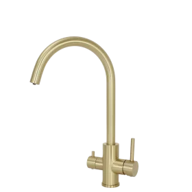 Wash Water WRO3000 RO Unit - 3000lpd - 3in1 Kitchen Tap - Brushed Brass Light