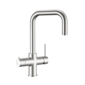 Wash Water 4in1 Square Neck Kitchen Tap - Brushed Nickel - 2.4ltr Boiling Tank