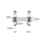 Just Taps Grosvenor Cross Panel Valves 3/4-Chrome